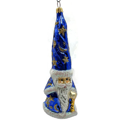 Christopher Radko Magic Munchkin Moon Wizard Blue Star Christmas Ornament 96-240
