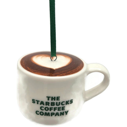 Starbucks Ceramic Mini Cup Coffee Mug Christmas Tree Ornament Heart New 2025