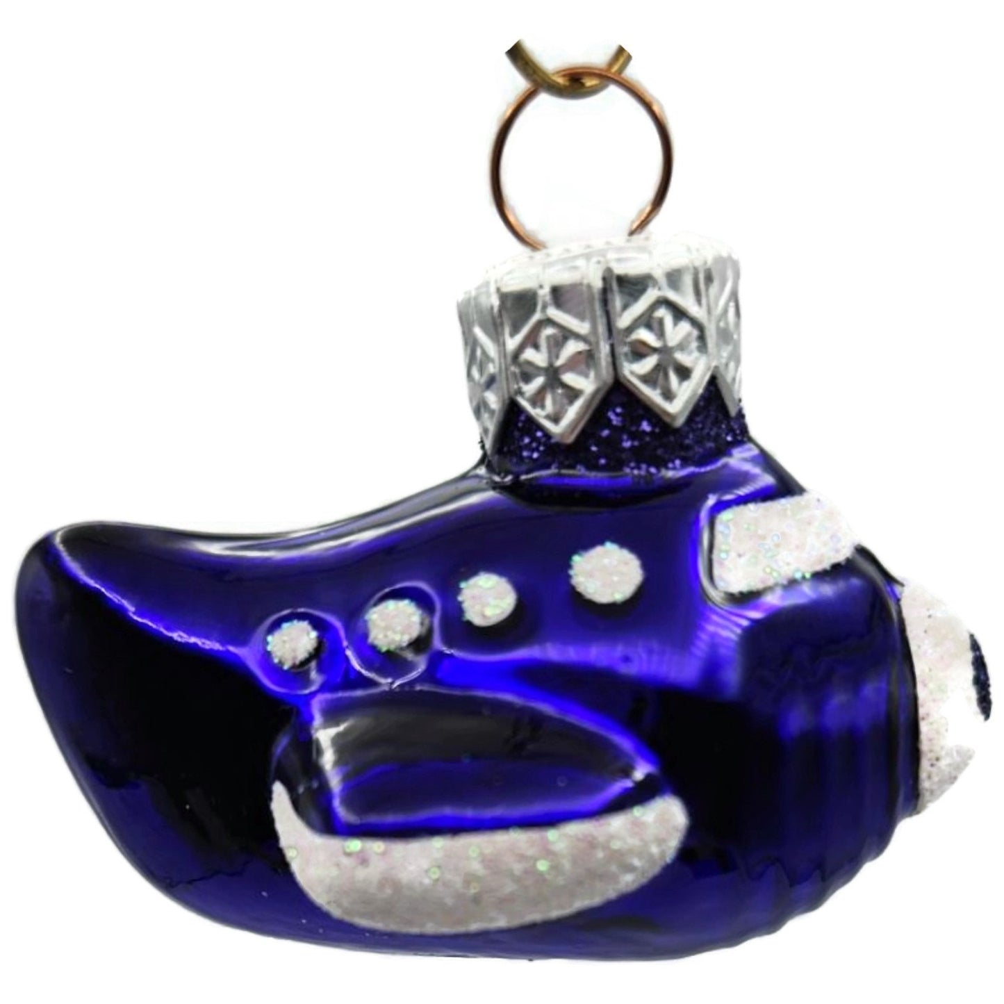 Patricia Breen Miniature Spruce Goose Purple White Plane Christmas Ornament CATZ