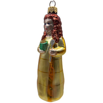 Patricia Breen Goldilocks Plaid Gold Fairytale Christmas Tree Ornament