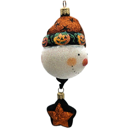 Patricia Breen Good Night Snowman Halloween Pumpkins Christmas Ornament 2227