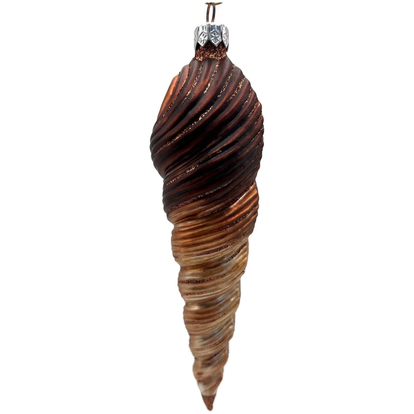 Patricia Breen Triton Santa Brown Seashell Nautical Christmas Tree Ornament