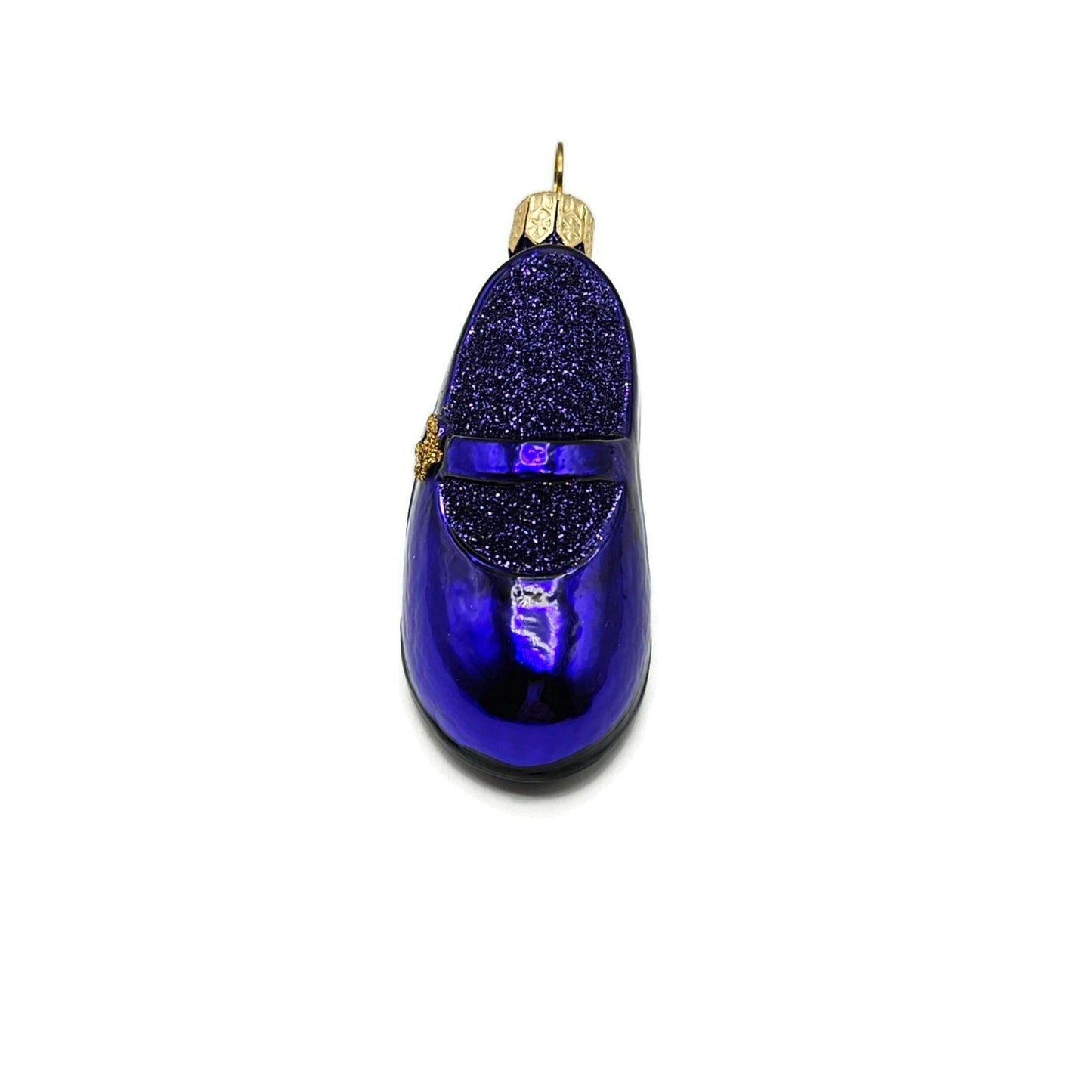 Patricia Breen Little Ones Shoe Purple Glittered Christmas Holiday Tree Ornament