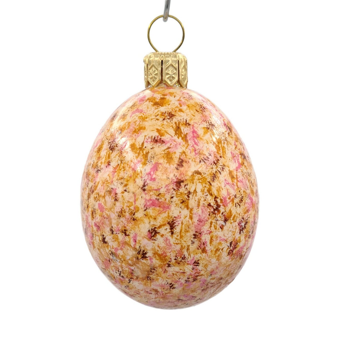 Patricia Breen Medium Egg Trio Nuthatch Pink Spring Easter Holiday Ornament Lot