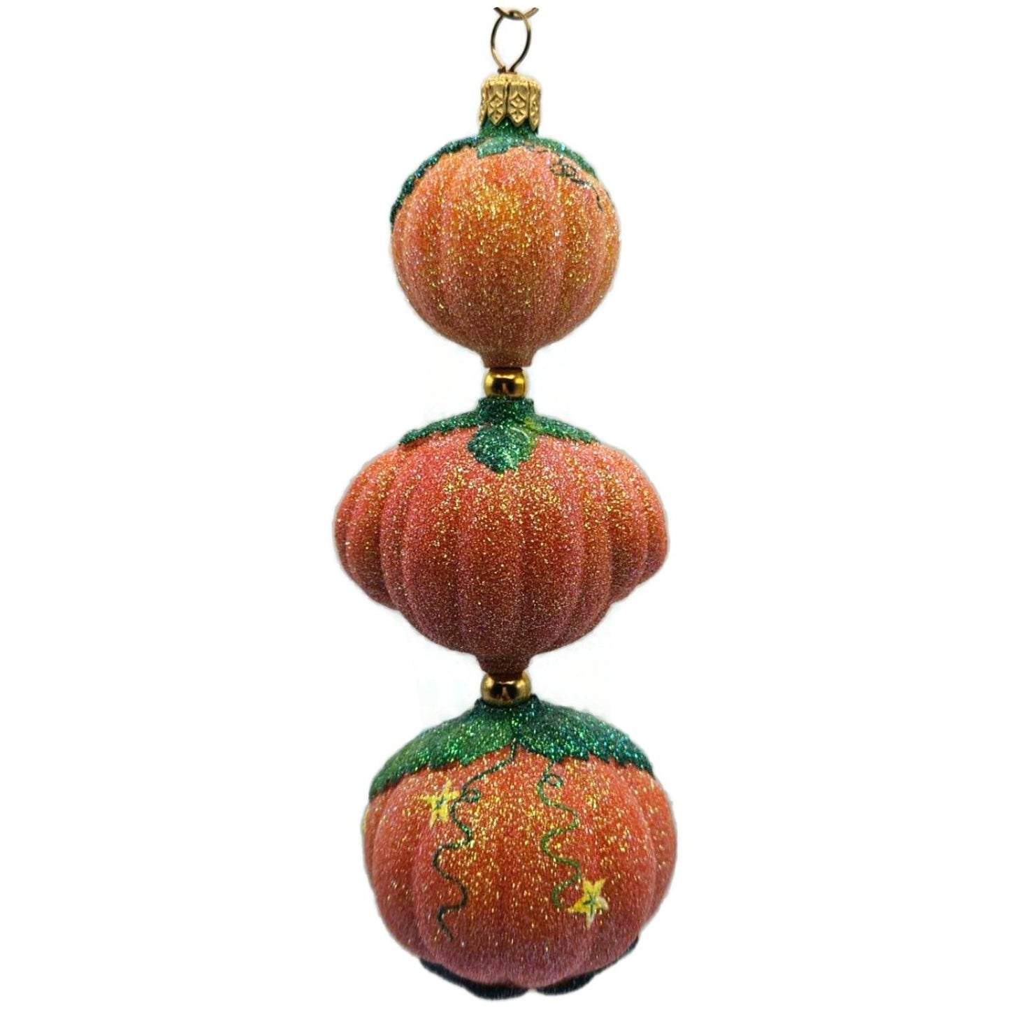 Patricia Breen Kinetic Pumpkinman Orange Jack-o-Lantern Stars Halloween Ornament