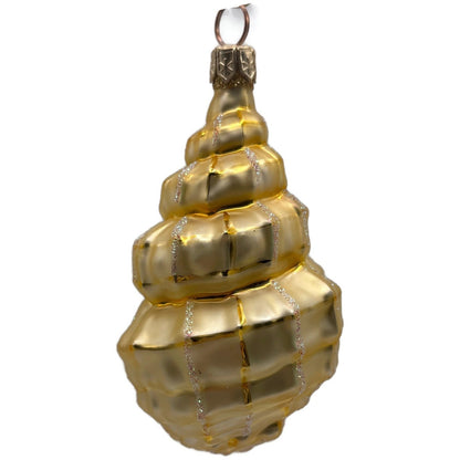 Patricia Breen Eric's Shell Gold Summer Nautical Aquatic Christmas Ornament CATZ