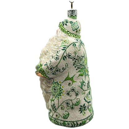 Patricia Breen Connaught Santa Chinoiserie Green Tea Party Christmas Ornament