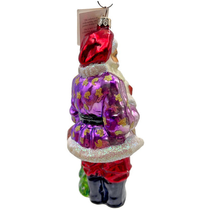 Christopher Radko Santa's Helper Deer Glitter Christmas Tree Ornament 98-206-0