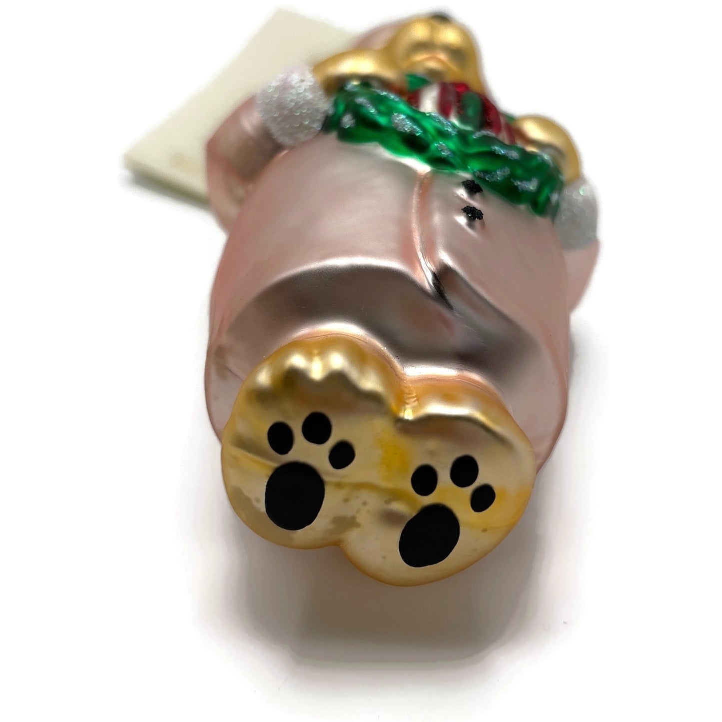 Patricia Breen Mama Bear Pink Green Red Holly Christmas Tree Ornament