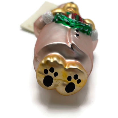 Patricia Breen Mama Bear Pink Green Red Holly Christmas Tree Ornament