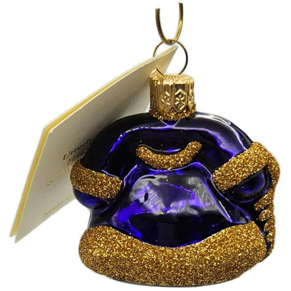Patricia Breen Miniature Fine Phone Purple Gold Christmas Tree Ornament CATZ