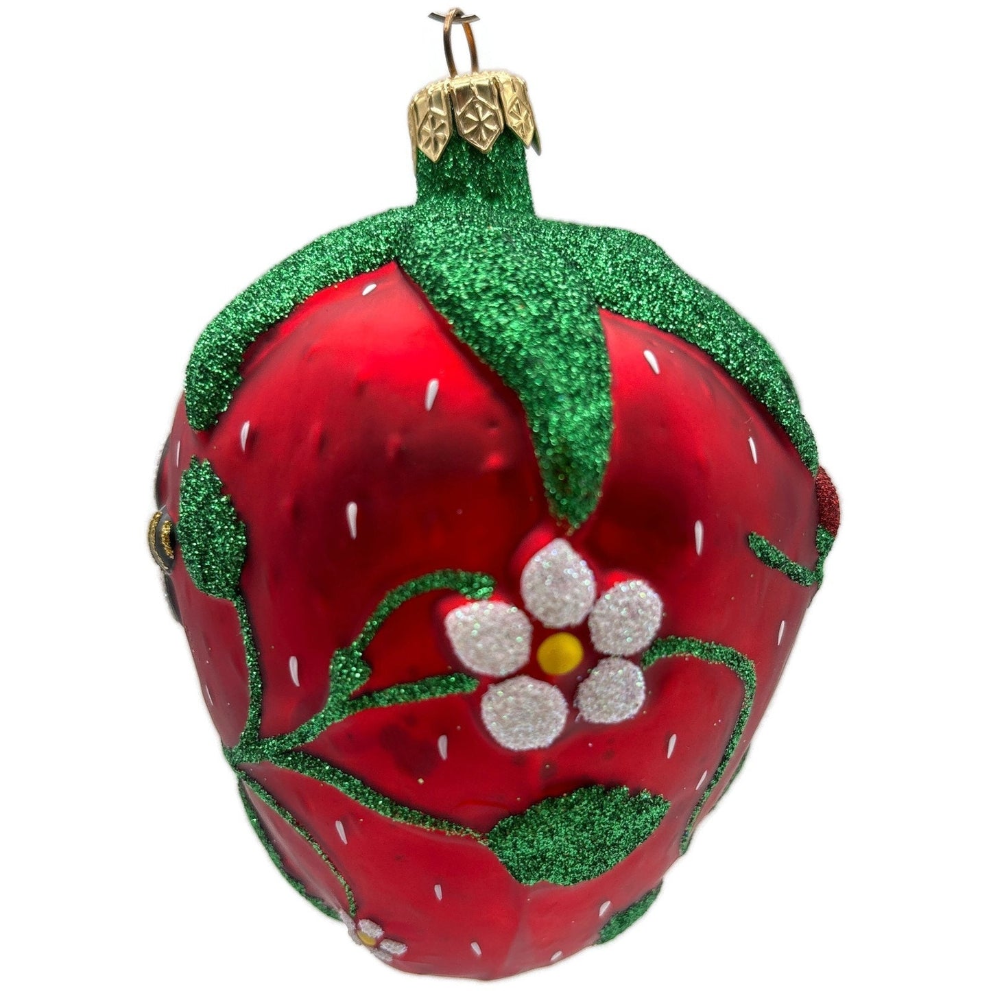 Patricia Breen Grande Strawberry Bees Fruit Red Spring Christmas Ornament NM