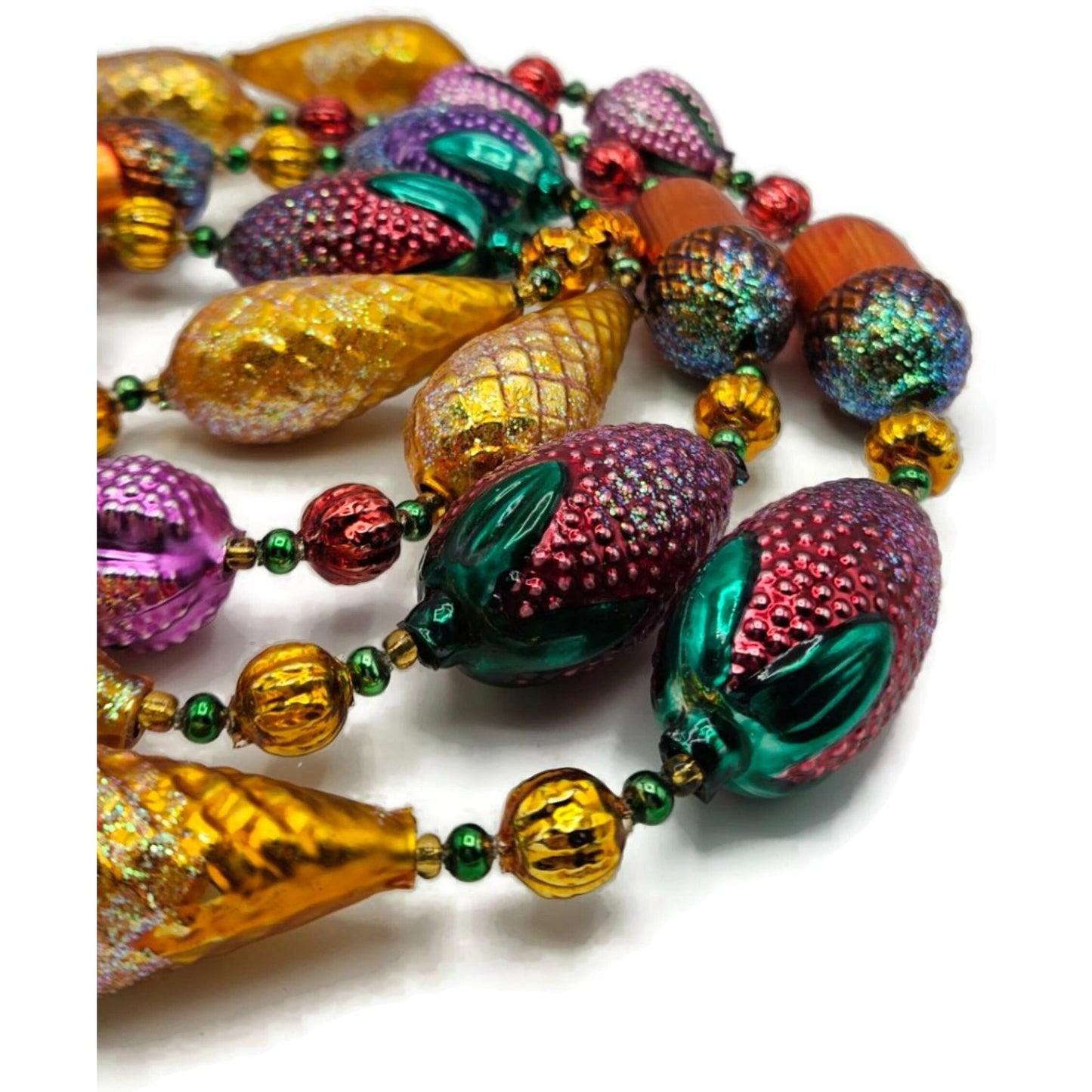 Christopher Radko Nuts and Berries Acorns Pinecones Christmas Garland 93-064-0