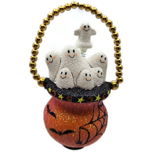 Patricia Breen Ghostly Cauldron Moons Stars Halloween Christmas Ornament 2414