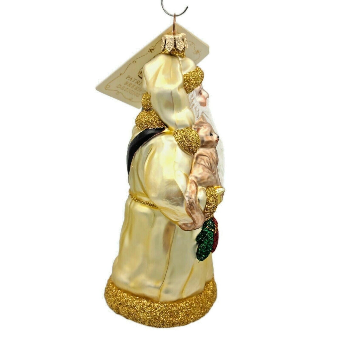 Patricia Breen Stanzis Kitten Gold Christmas Tree Ornament Hand Blown Glass CATZ