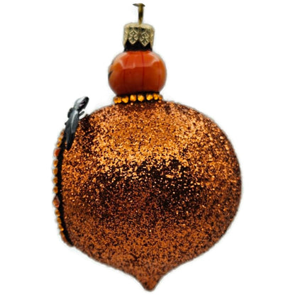 Patricia Breen Anniversary Reflector Jack-o-Lantern Chameleon Halloween Ornament