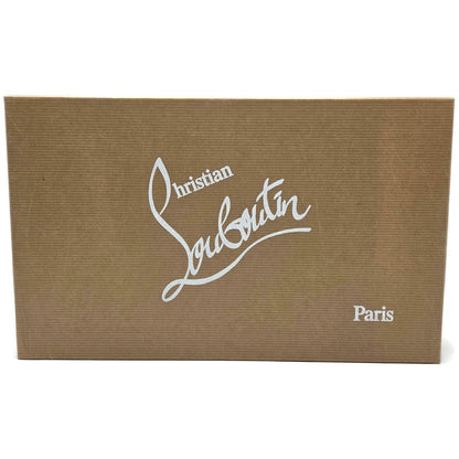 Christian Louboutin Harvanana Flat Veau Velours Blue Size 39 Spikes Crest Loafer