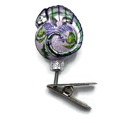 Patricia Breen Ultra Miniature Chameleon Thistle Spring Clip On Ornament 2550