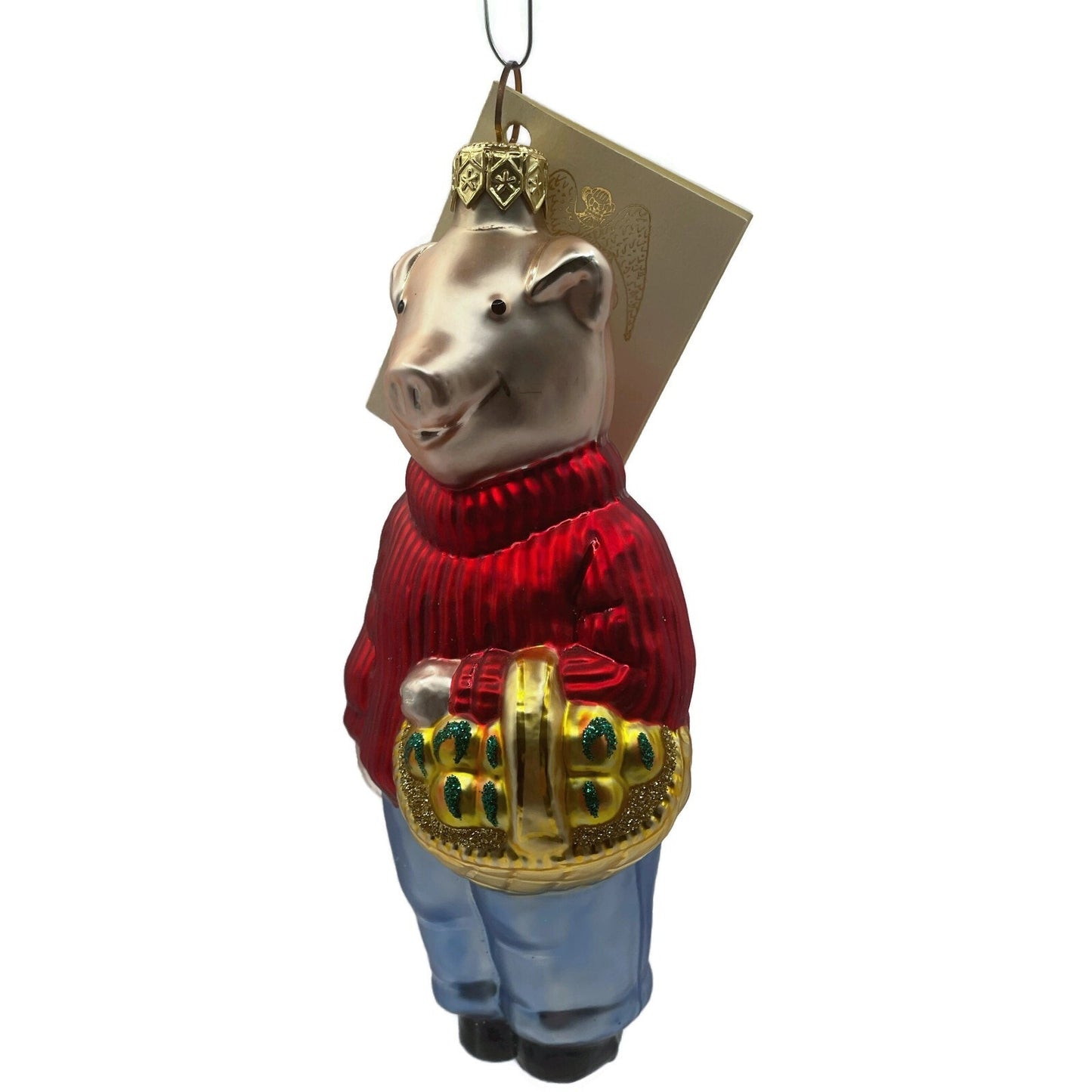 Patricia Breen This Little Piggy Goes to the Market Christmas Tree Ornament