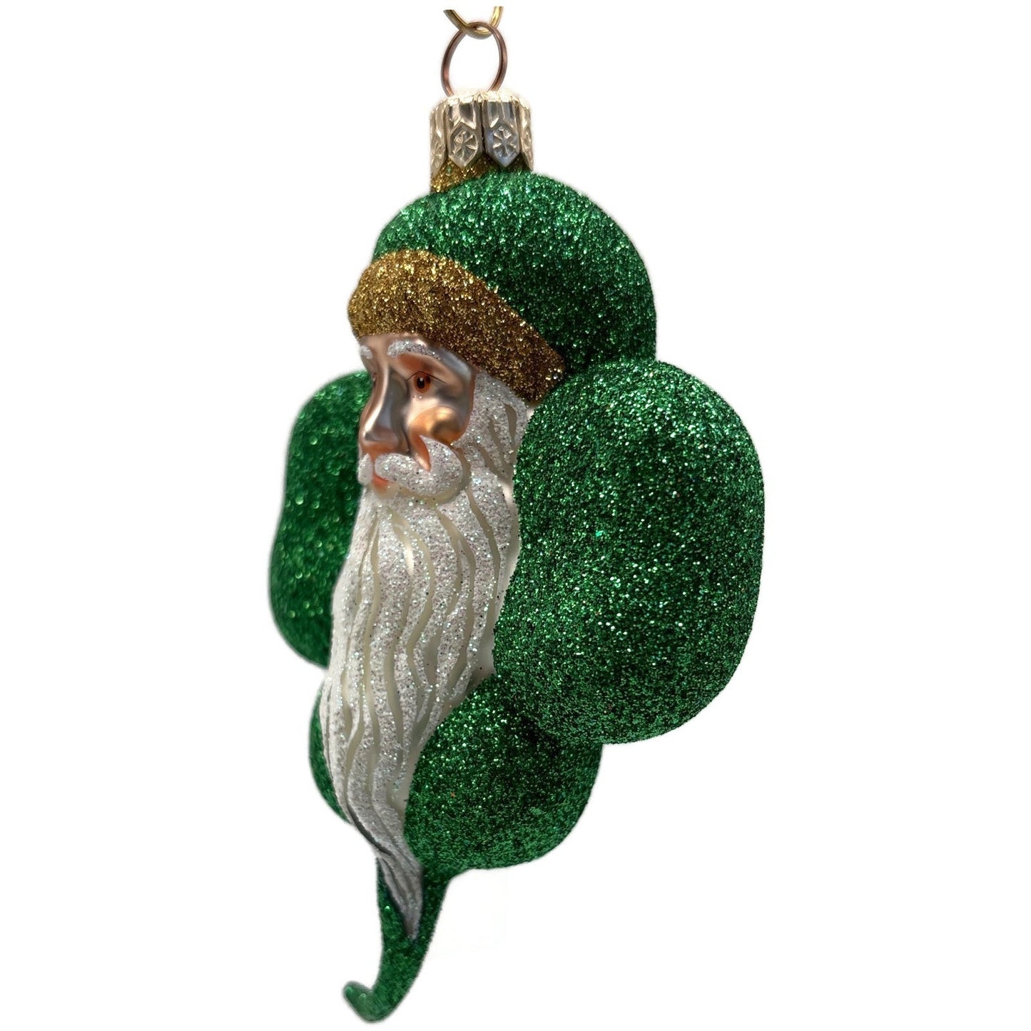 Patricia Breen Eire Santa Green Shamrock St. Patrick's Christmas Tree Ornament