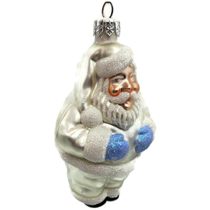 Patricia Breen Ho Ho Ho Santa Claus Pearl Glittered Dots Christmas Tree Ornament