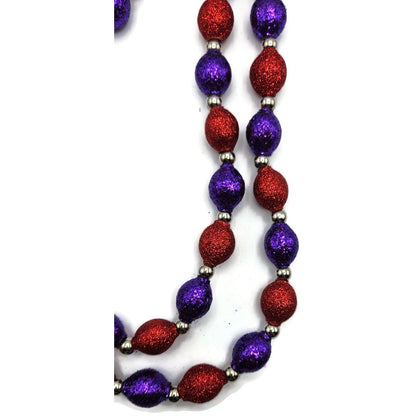 Patricia Breen Garland 2-Decorate Red Purple Beaded Christmas Halloween Ornament