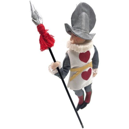 Gladys Boalt Palace Guard Alice in Wonderland Fabric Christmas Ornament Signed