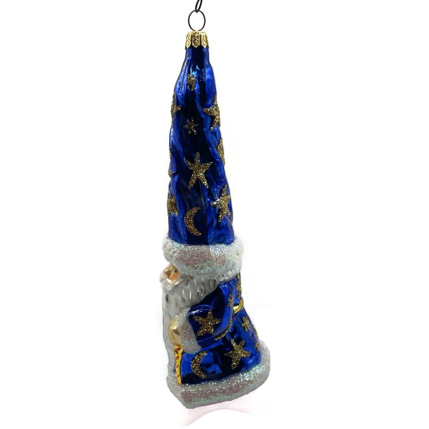 Christopher Radko Magic Munchkin Moon Wizard Blue Star Christmas Ornament 96-240
