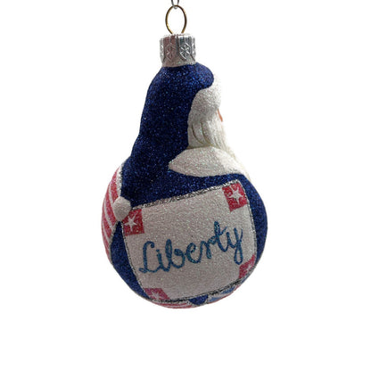 Patricia Breen Santa du Monde Liberty Patriotic Christmas Holiday Tree Ornament