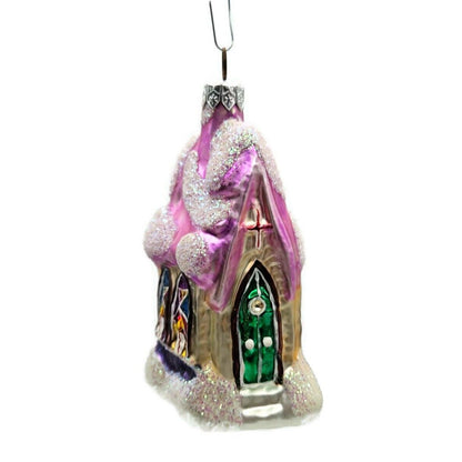 Christopher Radko Midnight Mass Pink Purple Chapel Christmas Ornament 94-913-2