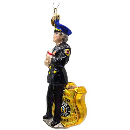 Christopher Radko America's Finest New York Police Patriotic Ornament 01-0947-0
