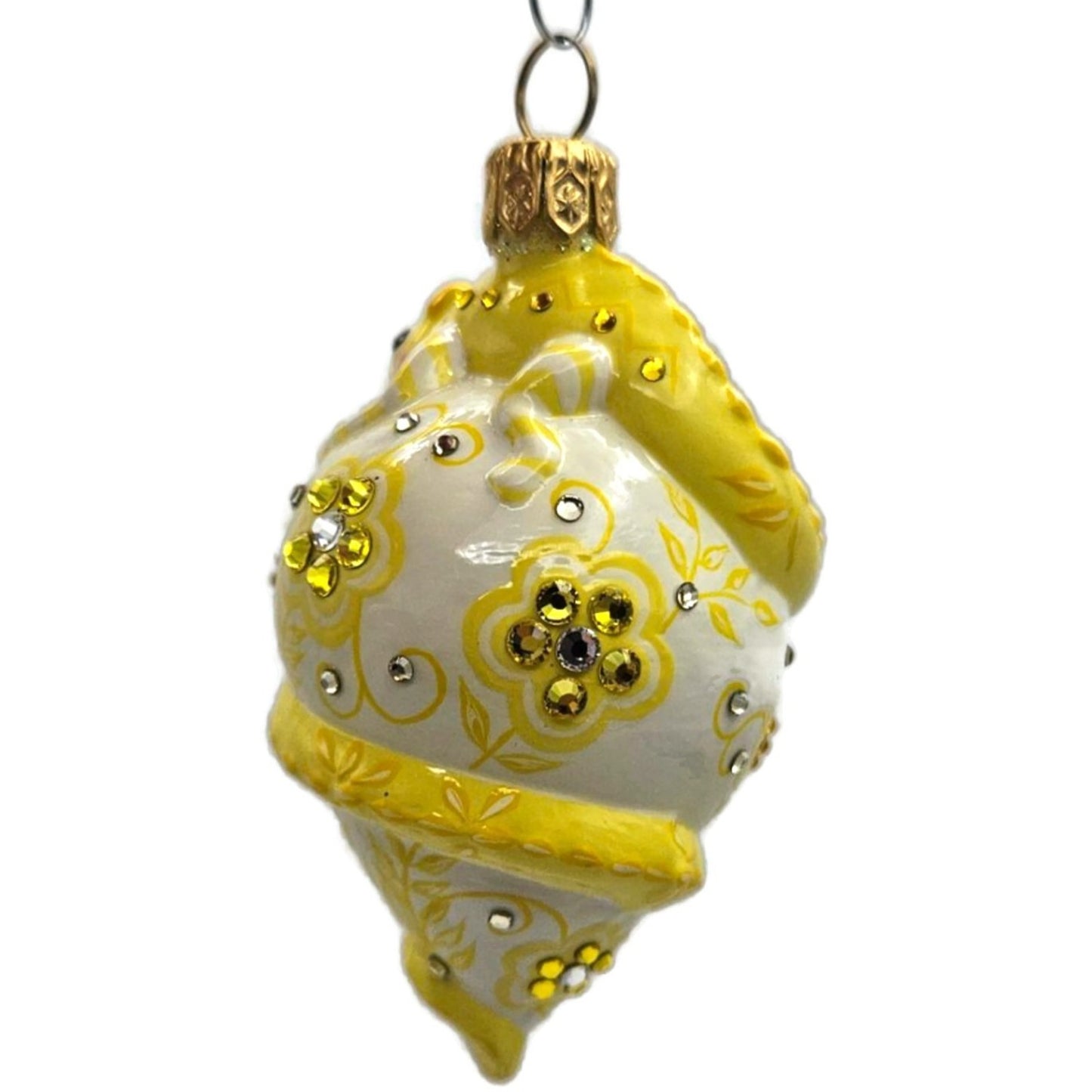 Patricia Breen Topping Chameleon Zalipie Citrine Spring Christmas Tree Ornament