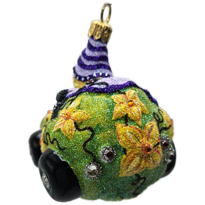 Patricia Breen Witch Way Green Lavender Hat Halloween Christmas Tree Ornament NM