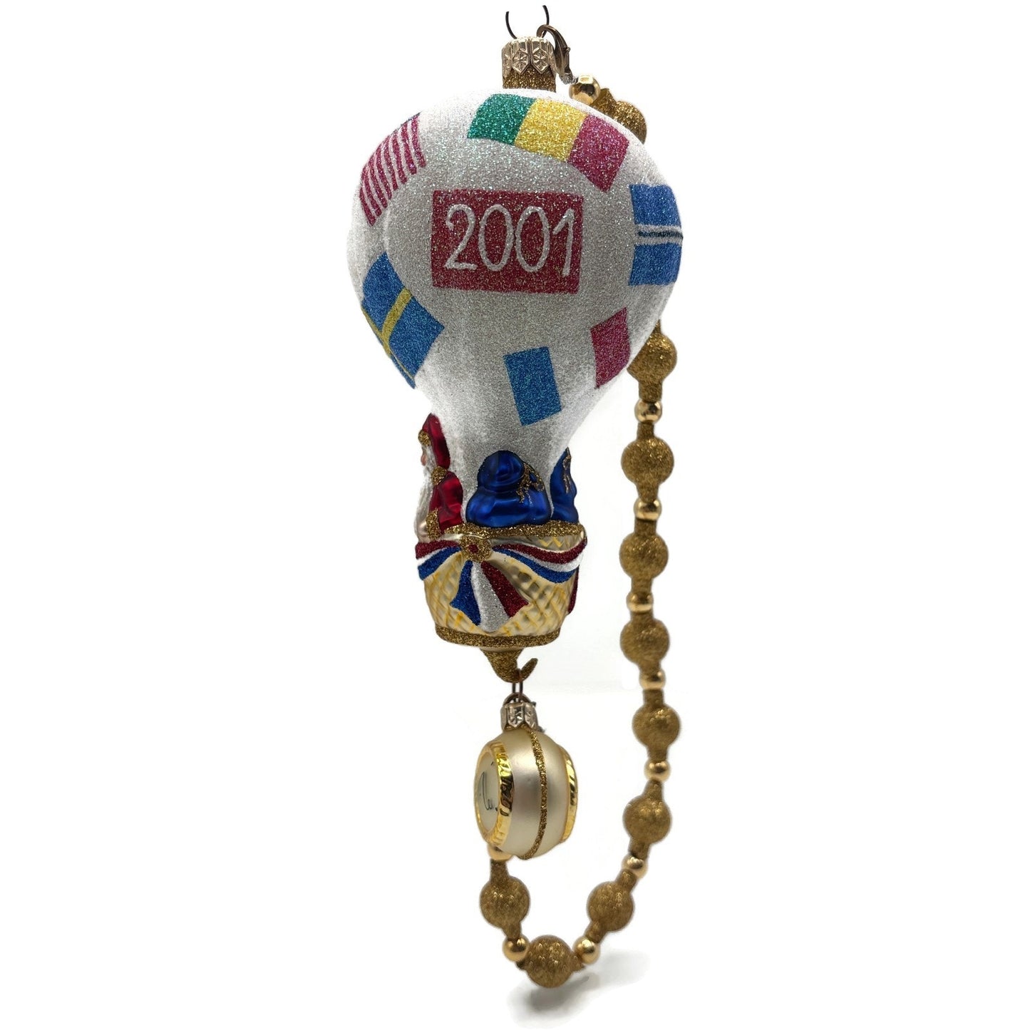 Patricia Breen Citizen of the World Hot Air Balloon Christmas Tree Ornament NM