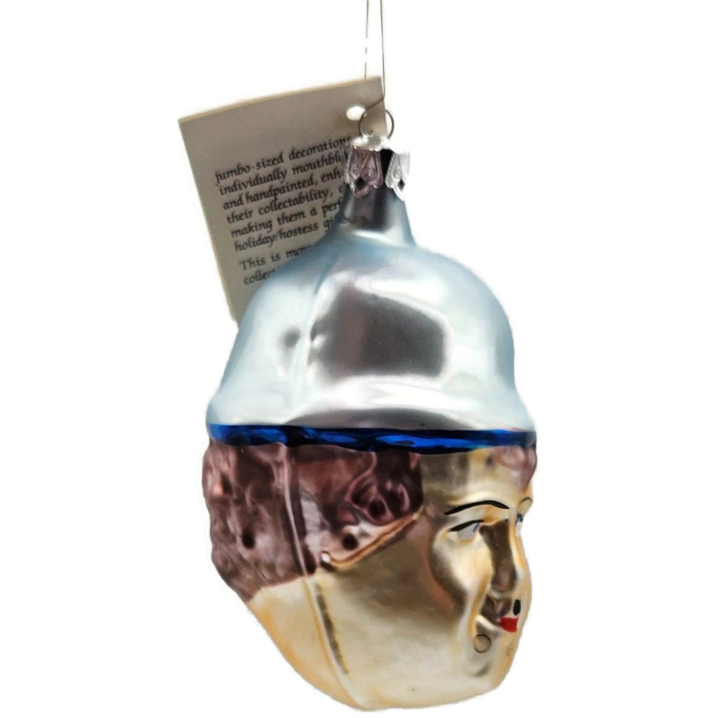 Christopher Radko Charlie Chaplin Hand Blown Glass Christmas Tree Ornament