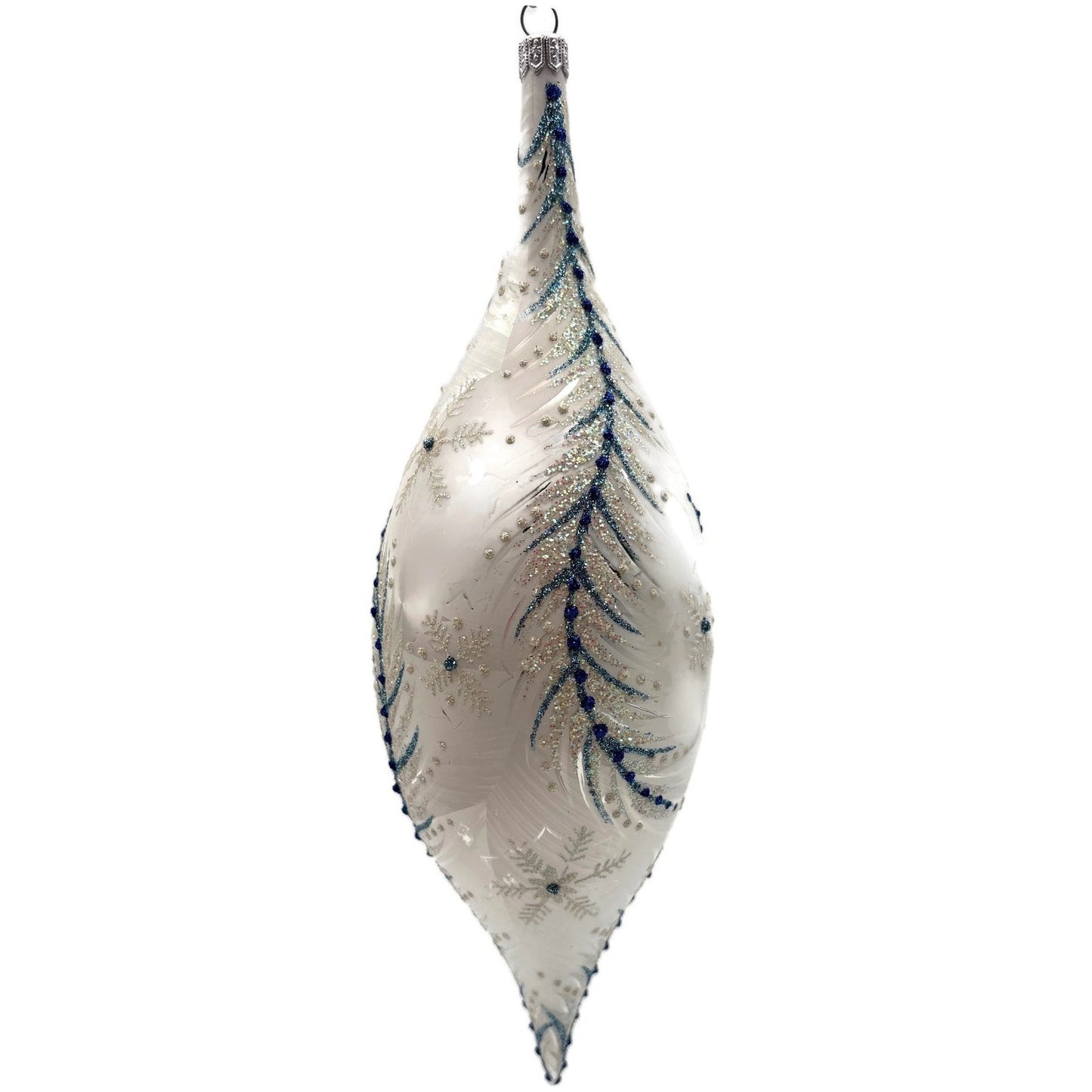 Heartfully Yours Christopher Radko Lismore Drop Glass Christmas Tree Ornament