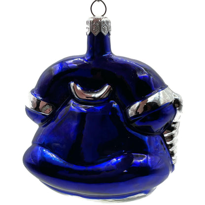 Patricia Breen Fine Phone Cobalt Blue Silver Shiny Christmas Ornament TCS 9439