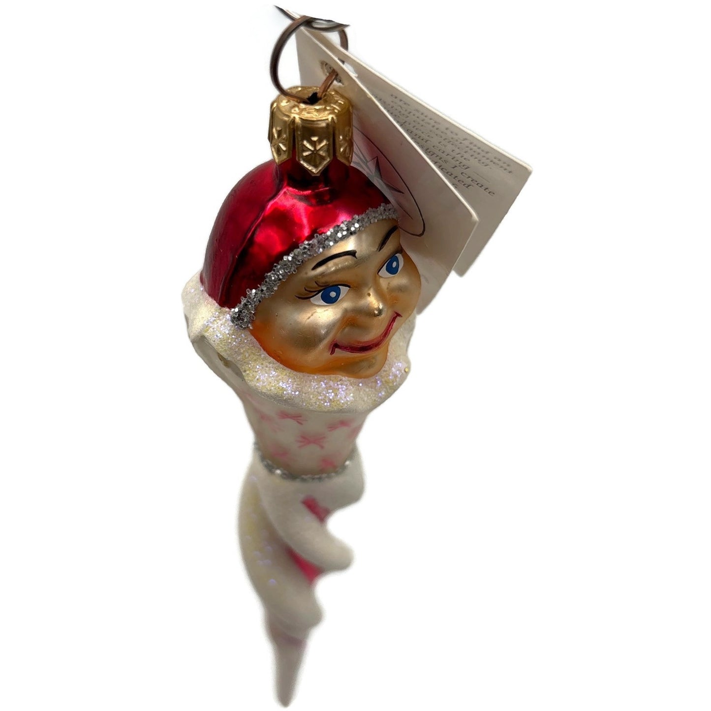 Christopher Radko Jack Frost Jr. Red Icicle Christmas Tree Ornament 98-265-0