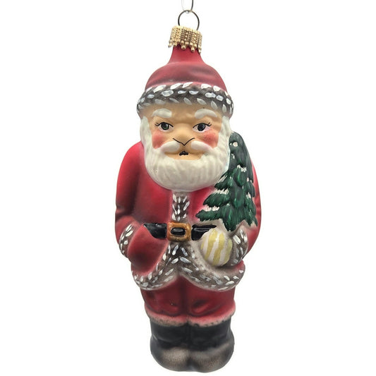 Vaillancourt Nordstrom American Santa Claus Folk Art Christmas Tree Ornament