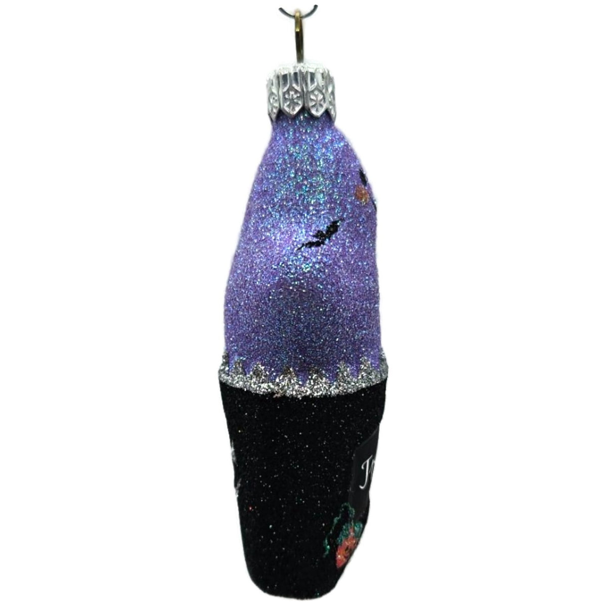 Patricia Breen Treat Seeker Black Violet Ghost Pumpkins Halloween Ornament 2261