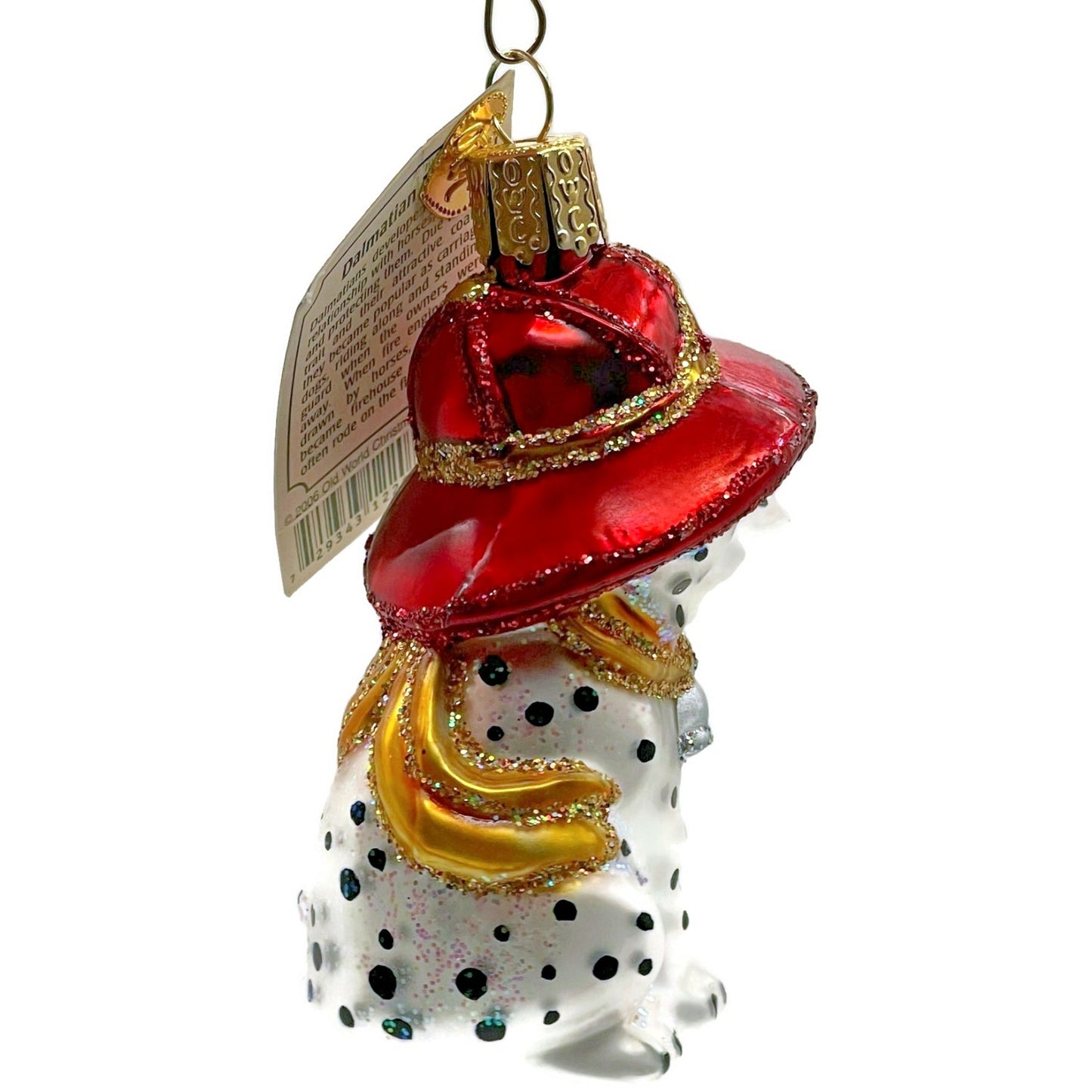 Dalmatian Pup Ornament Firehouse Old World Christmas OWC Holiday Tree Decoration