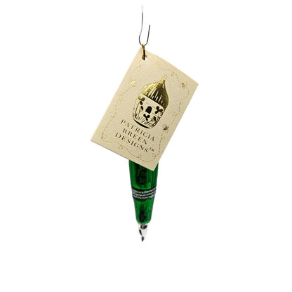 Patricia Breen Green Ink Pen Christmas Holiday Complimentary Ornament CATZ