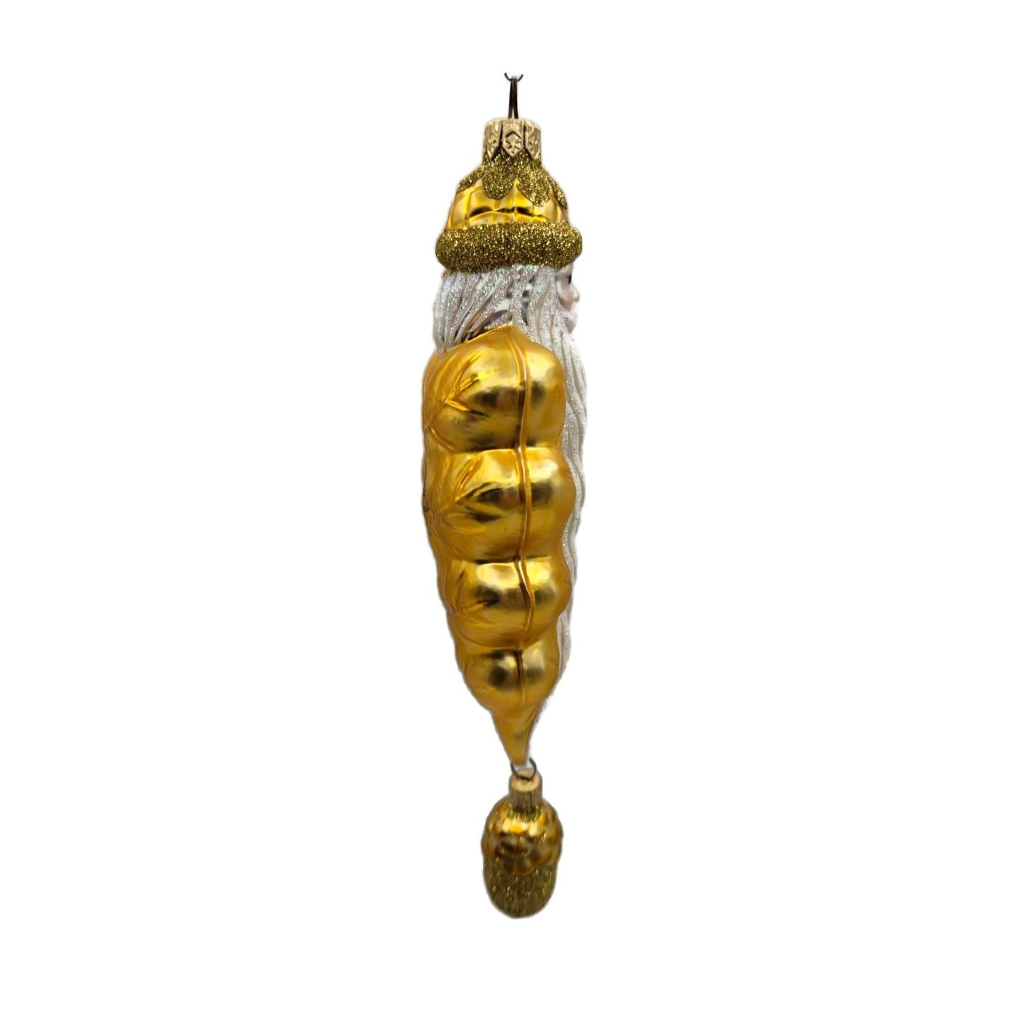 Patricia Breen Oak Leaf Santa Claus Gold Fall Christmas Holiday Tree Ornament