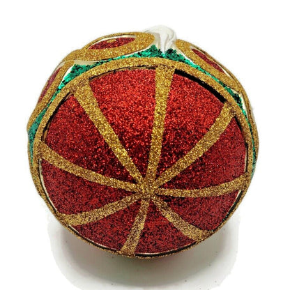 Patricia Breen Hollstrom Santa Claus Red Gold Christmas Holiday Tree Ornament