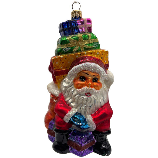 Christopher Radko Piled Mile High Santa Claus Christmas Tree Ornament 97-234-0