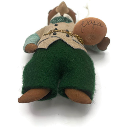 Gladys Boalt Papa Bear Goldilocks and The Three Bears Christmas Ornament Signed