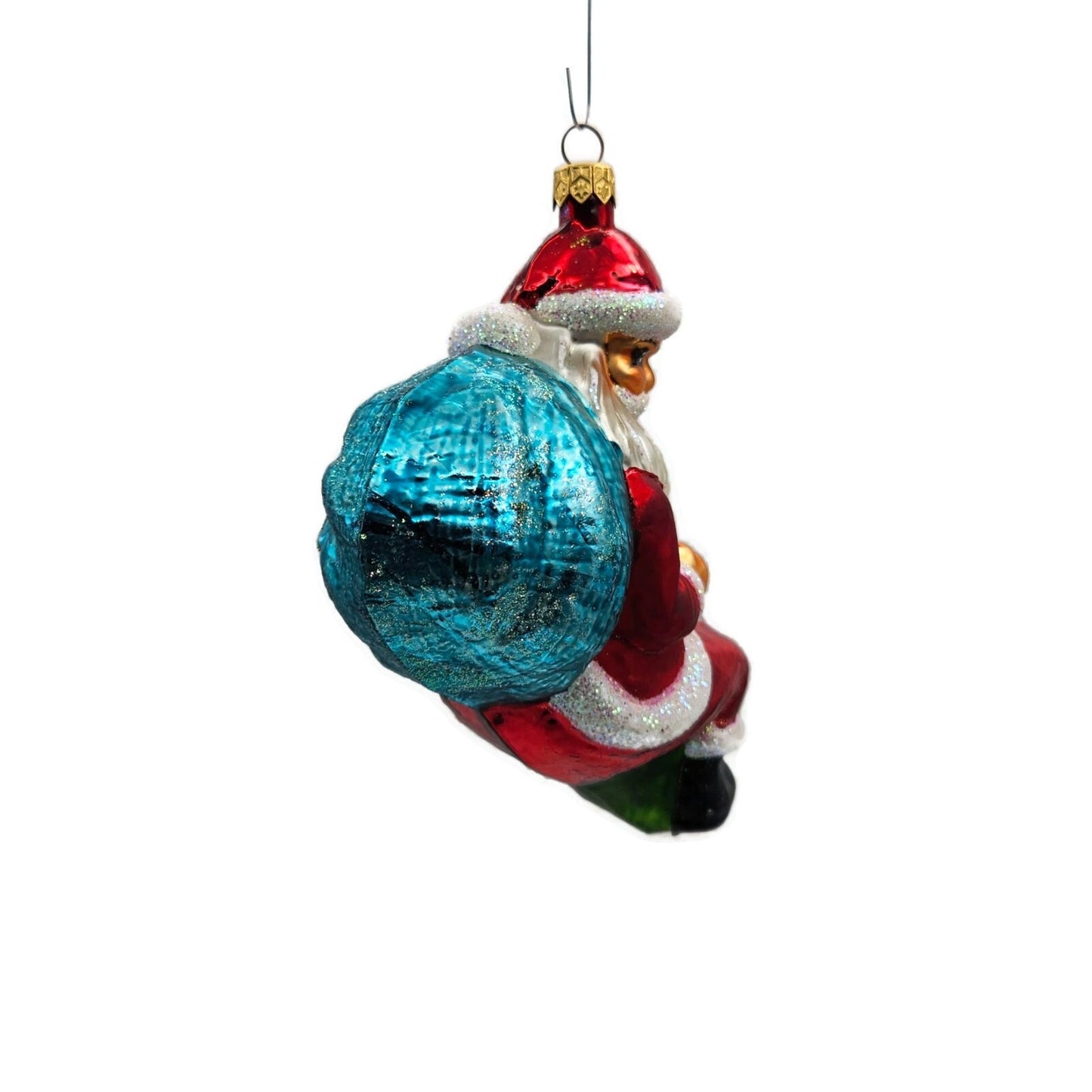 Christopher Radko All Ready To Go Santa Claus Christmas Tree Ornament 97-238-0
