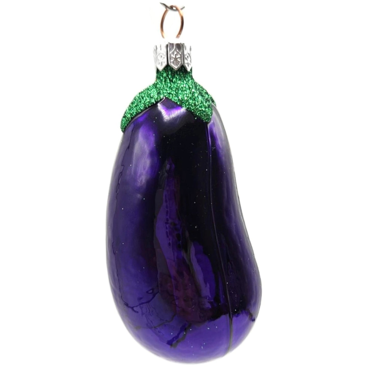 Patricia Breen Walk In Marche Ouvert Un Aubergine Eggplant Holiday Ornament 9941