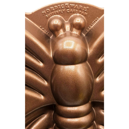 Butterfly Cake Pan Cast Aluminum Spring Summer Non Stick 9 Cups Nordic Ware Bug