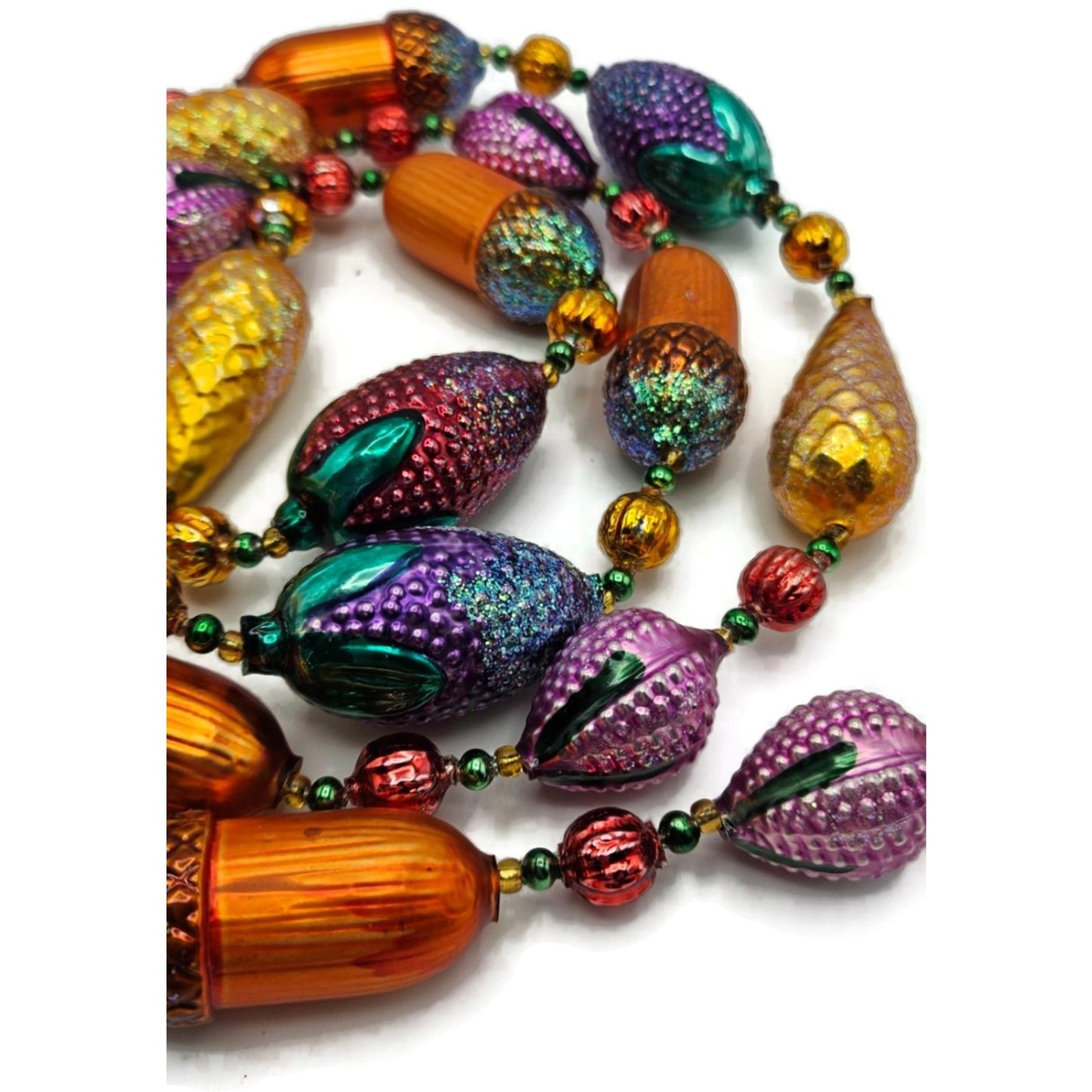 Christopher Radko Nuts and Berries Acorns Pinecones Christmas Garland 93-064-0